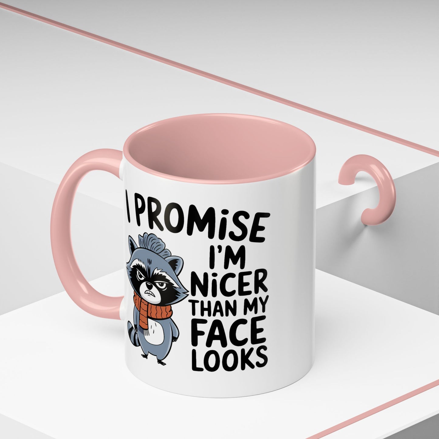 Humor Mug - I Promise I'm Nicer Than My Face Looks
