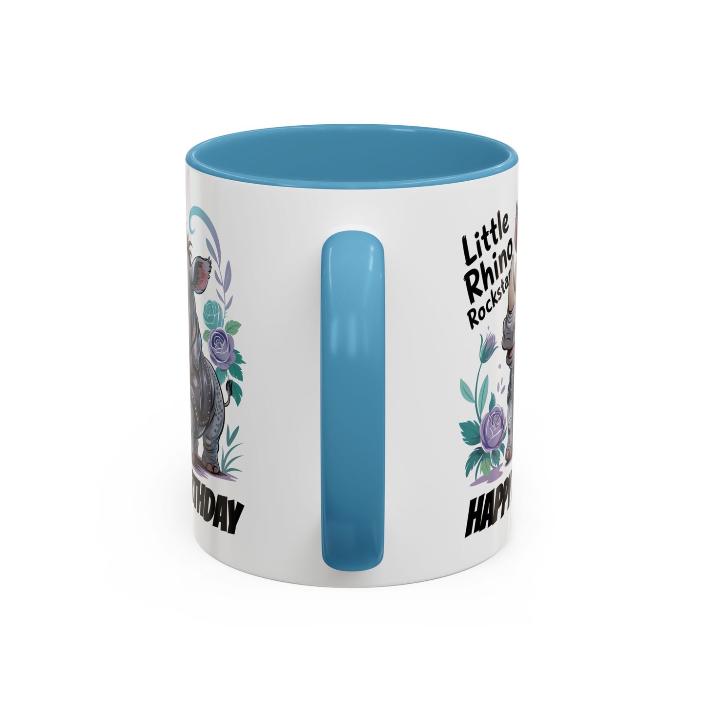 Birthday Mug - Happy Birthday Little Rhino Rockstar