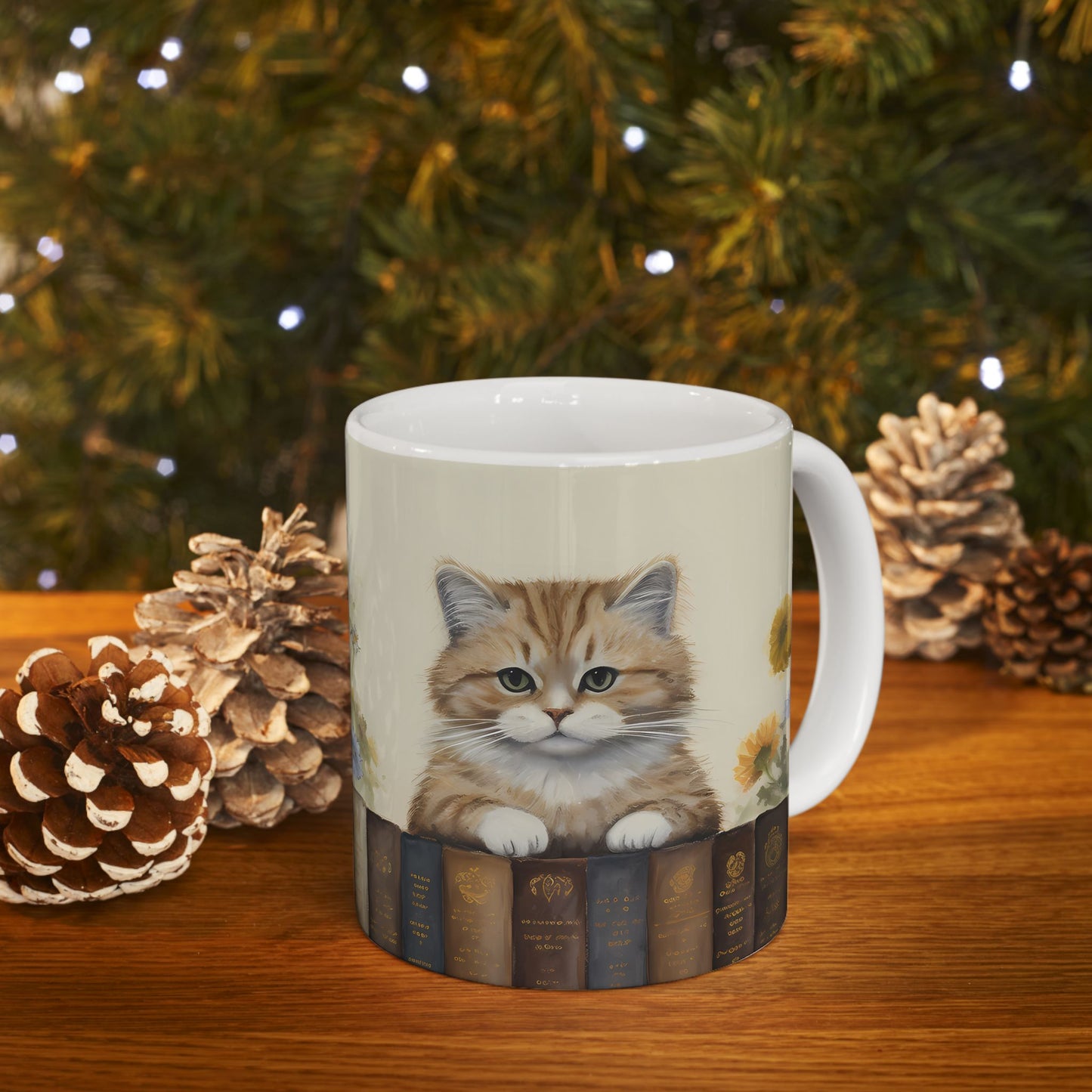 Artistic Mug - Felted Cat 2