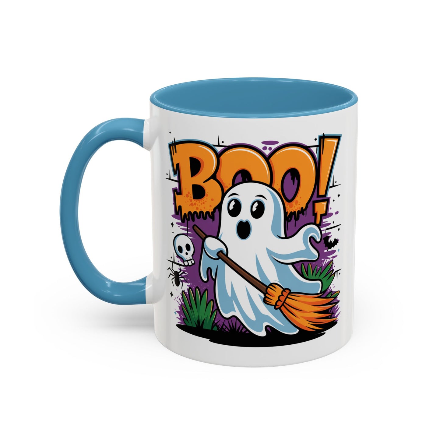 Halloween Mug - Boo! Flying Ghost With Broom