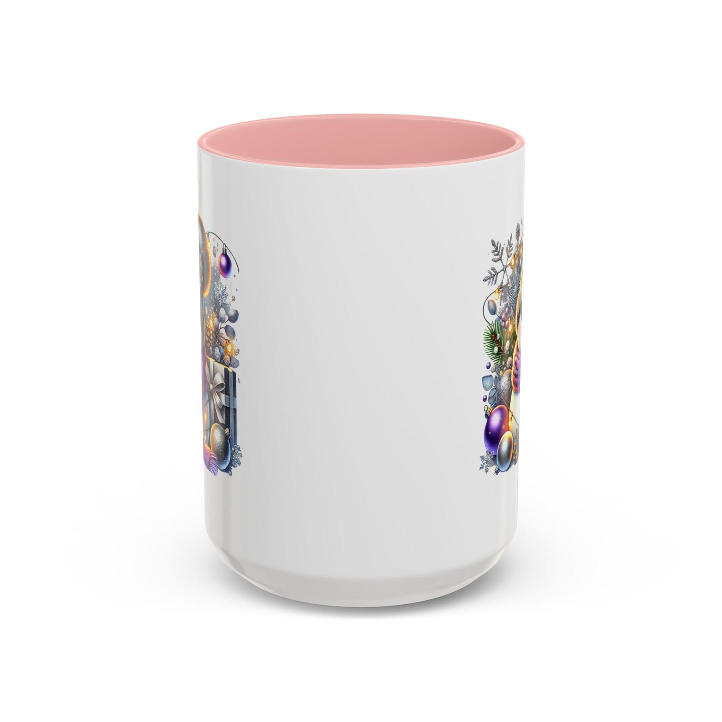 Christmas Mug - Purple and Silver Snowman