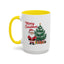 Christmas Mug - Merry Christmas Red Text Santa Tree Presents
