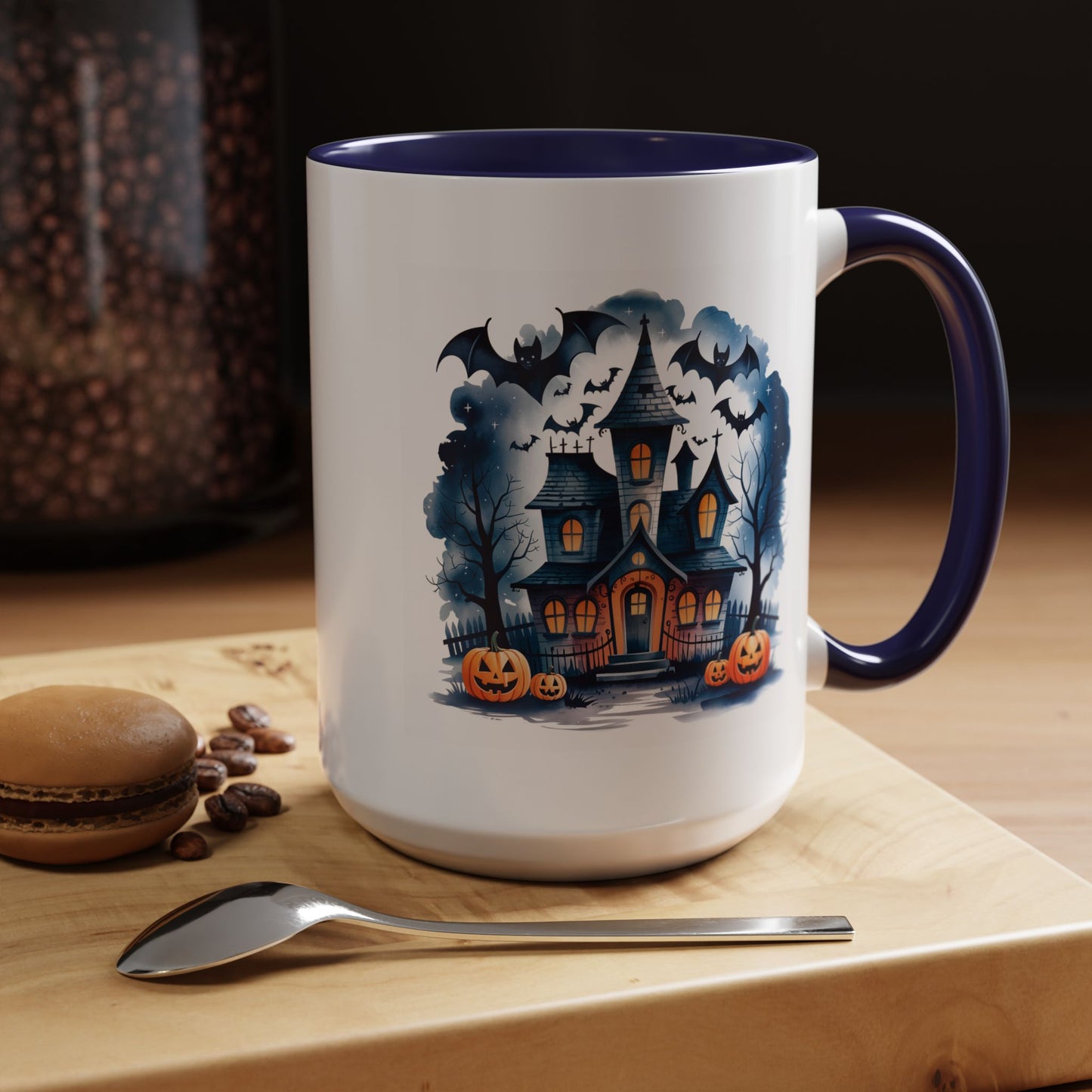 Halloween Mug - Bat Ghost House