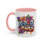 Wellness Mug - Good Vibes Only Graffiti Flowers