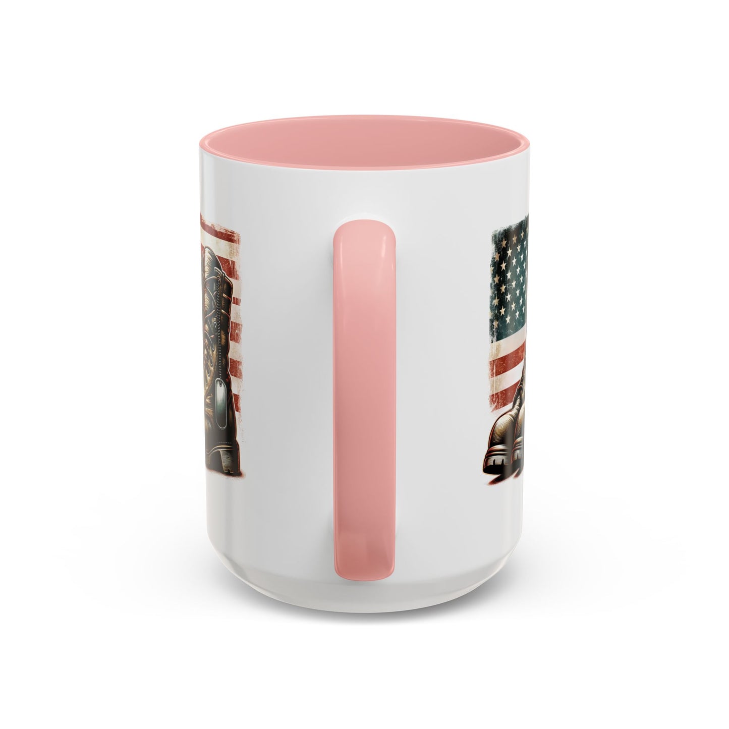 4th of July Mug - Fallen Soldier Boots Flag