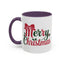 Christmas Mug - Merry Christmas Red & Green Text Bow