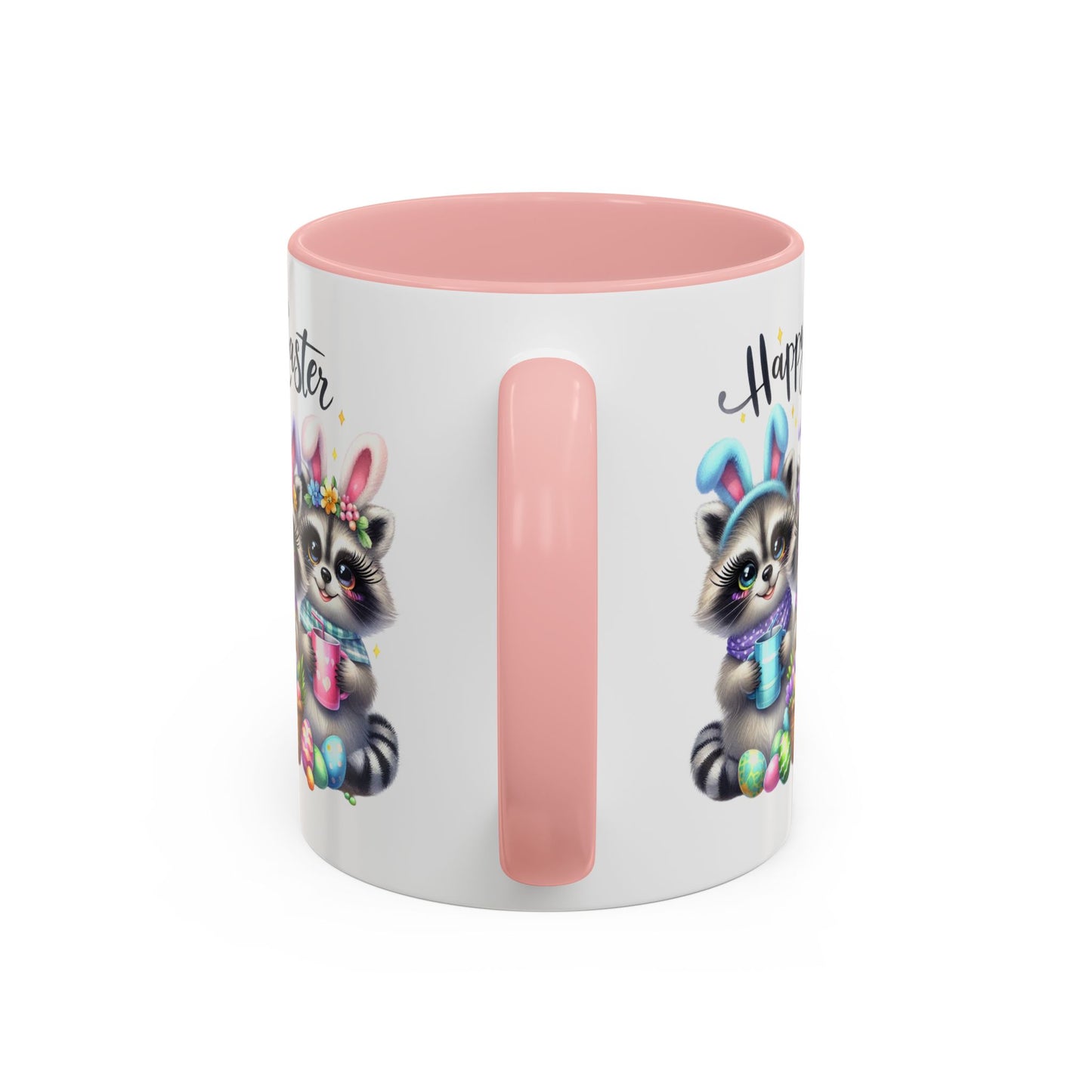 Easter Mug - Happy Easter Racoons