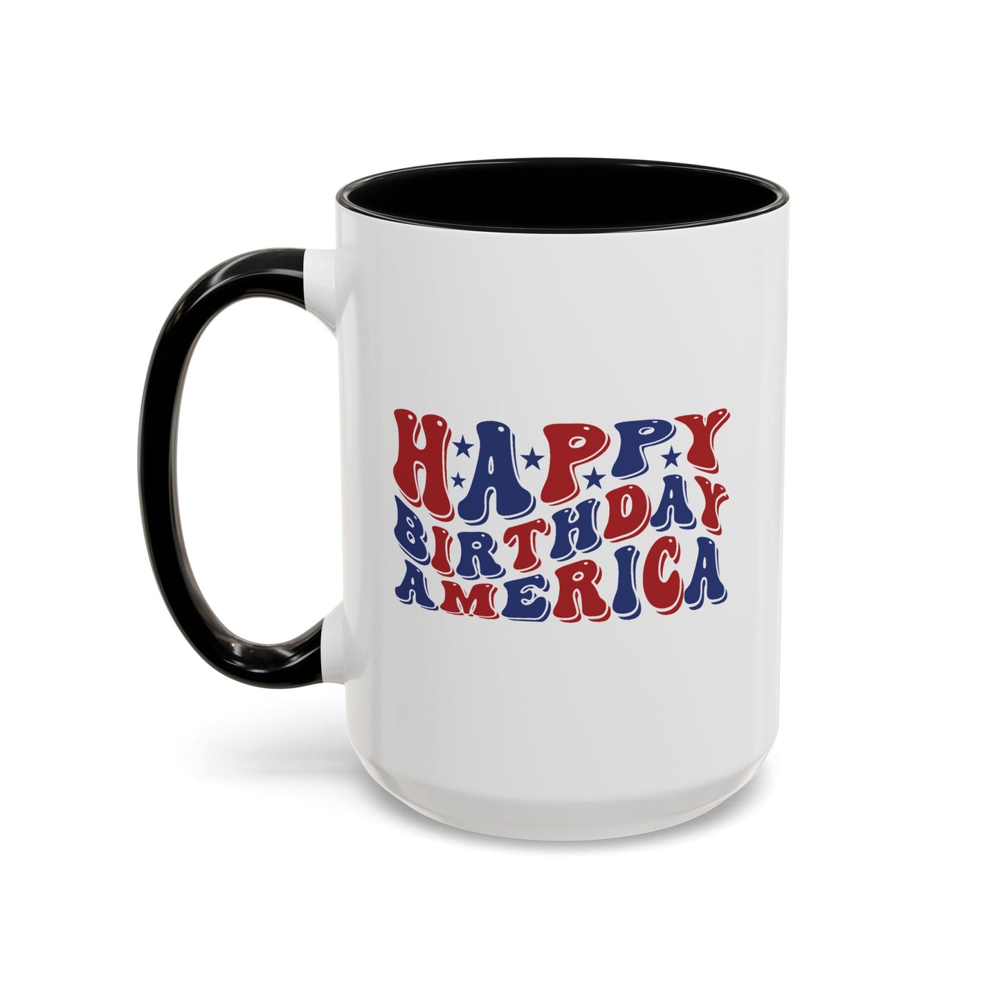 4th of July Mug - Happy Birthday America Retro