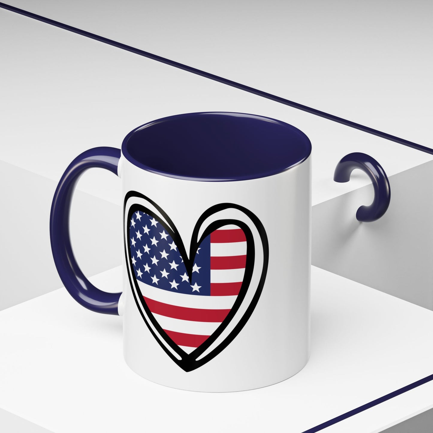 4th of July - Heart Flag