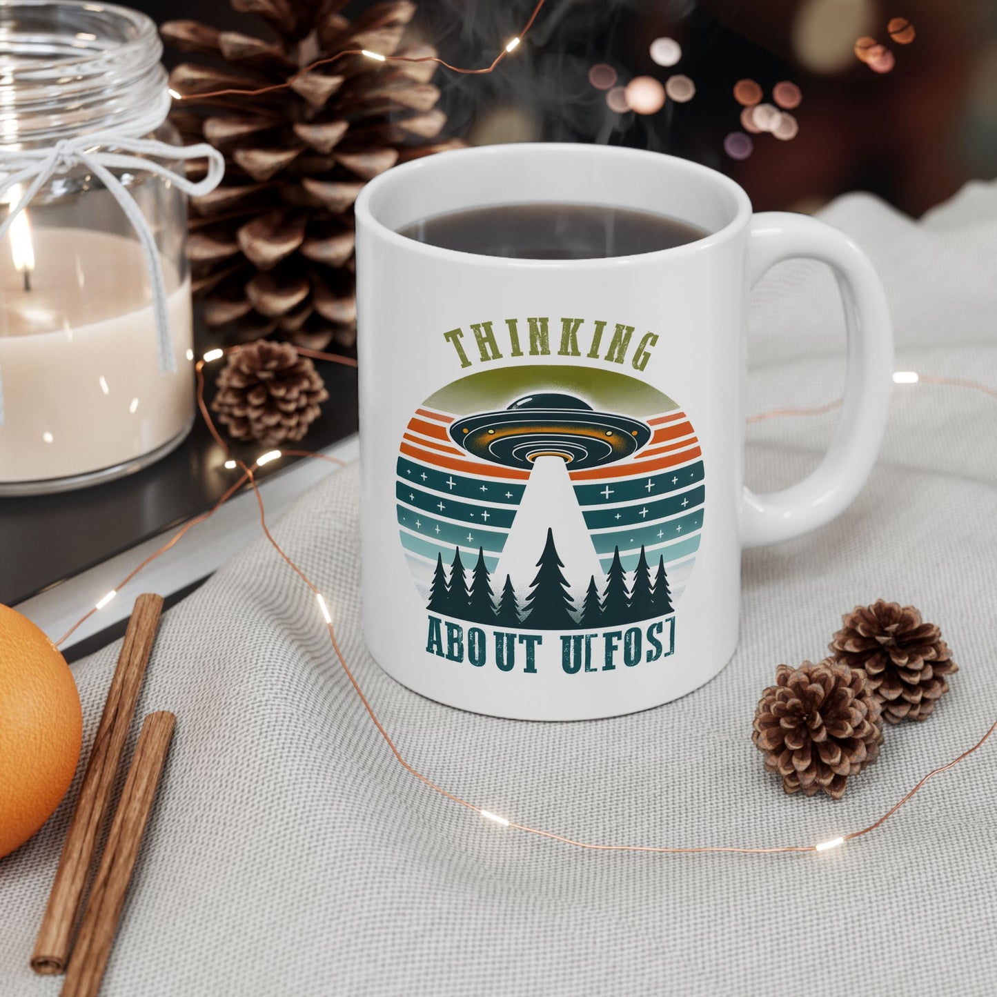 Alien Mug - Thinking About UFOS!