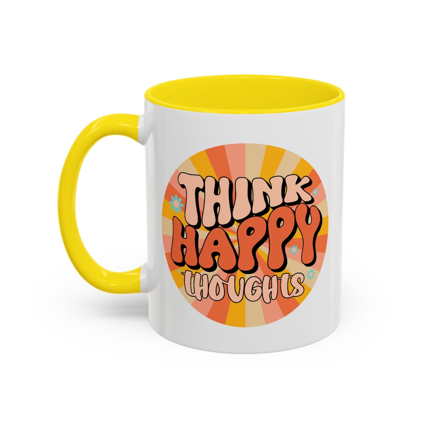 Wellness Mug - Think Happy Thoughts Hippie