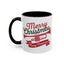 Christmas Mug - Red & Green Text Trumpet