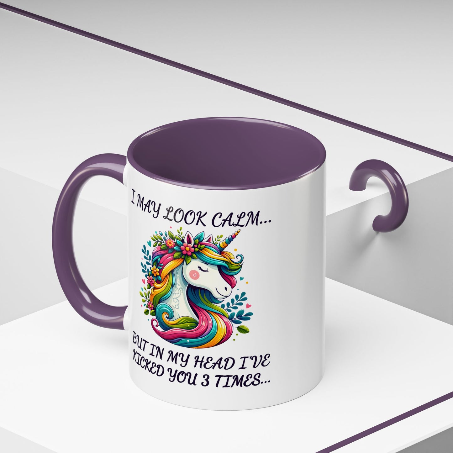 Adult Mug - I may Look Calm Unicorn