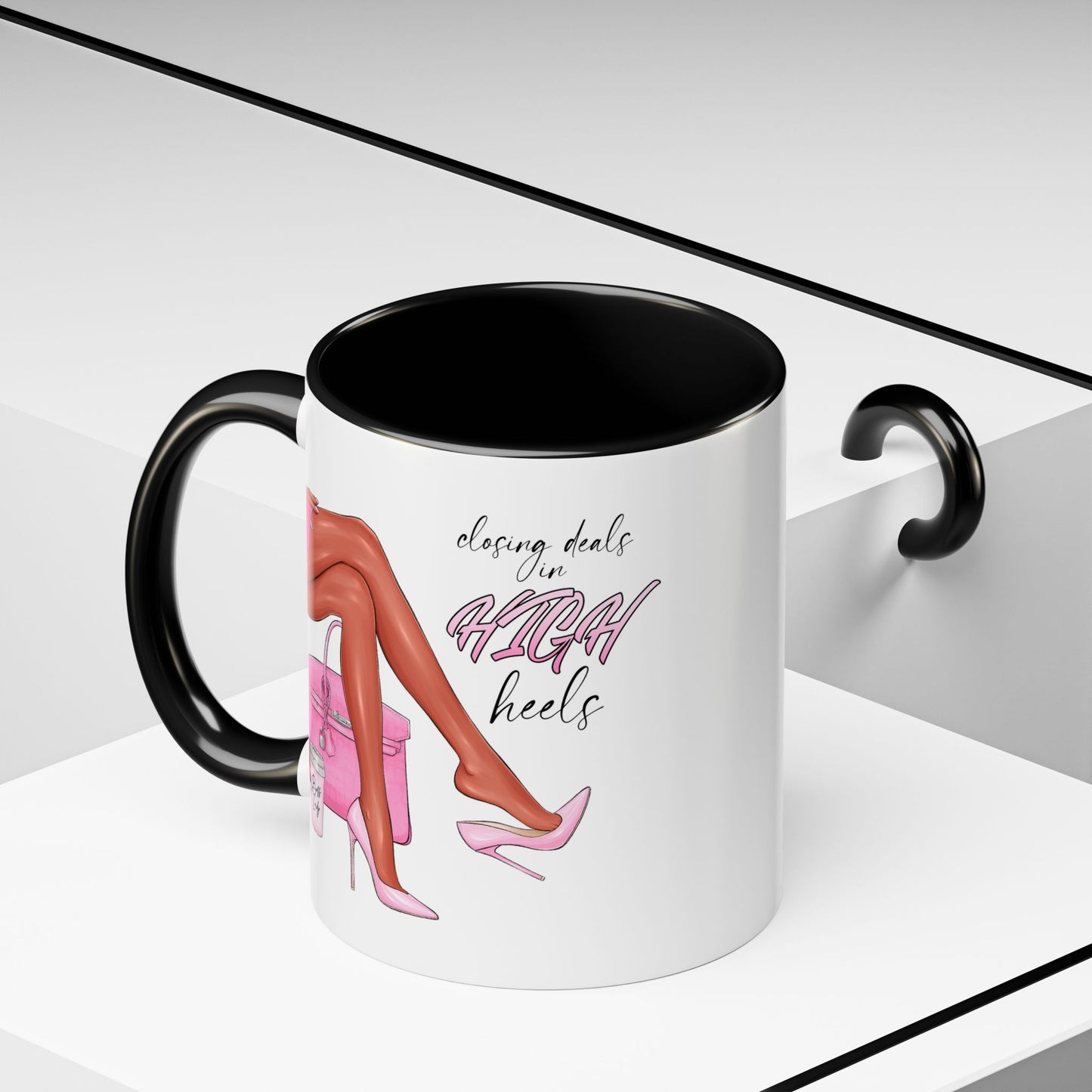 Humor Mug - Closing Deals in High Heels