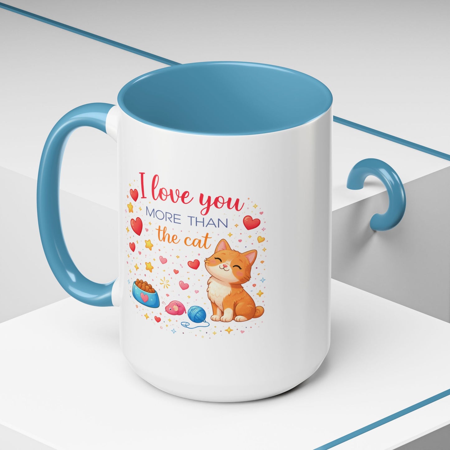 Anniversary Mug - I Love You More Than The Cat