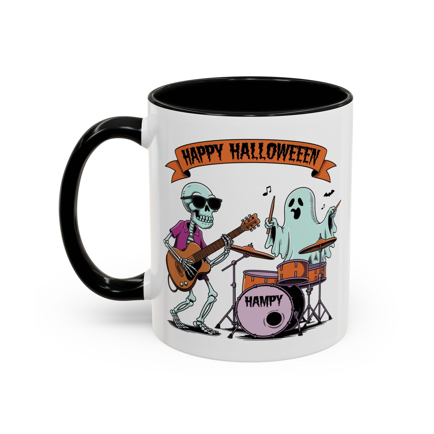 Halloween Mug - Skeleton & Ghost Band