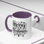 Christmas Mug - Merry Christmas Black Text Tree Snowflakes Hearts