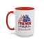 4th of July Mug - Friends Family Freedom Sunflower