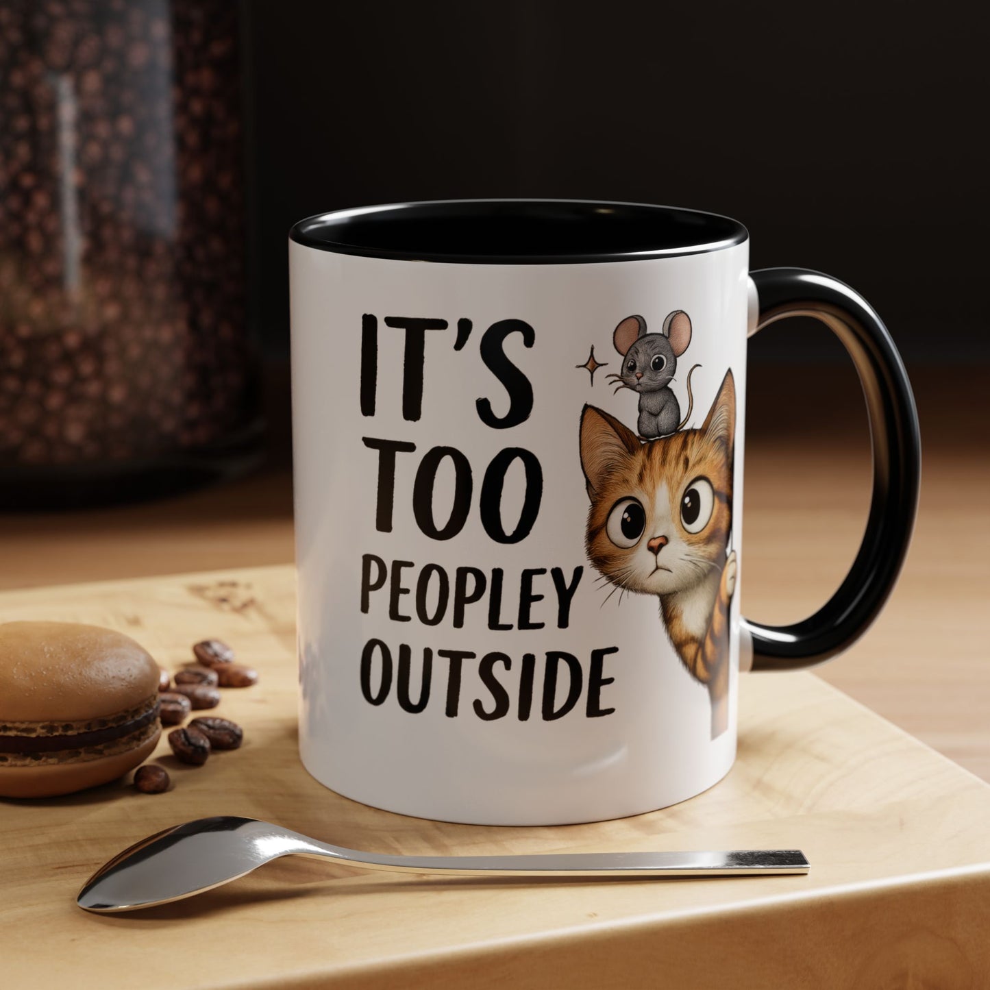 Animal Mug - It's Too Peopley Outside