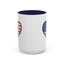 4th of July Mug - USA Flag Heart