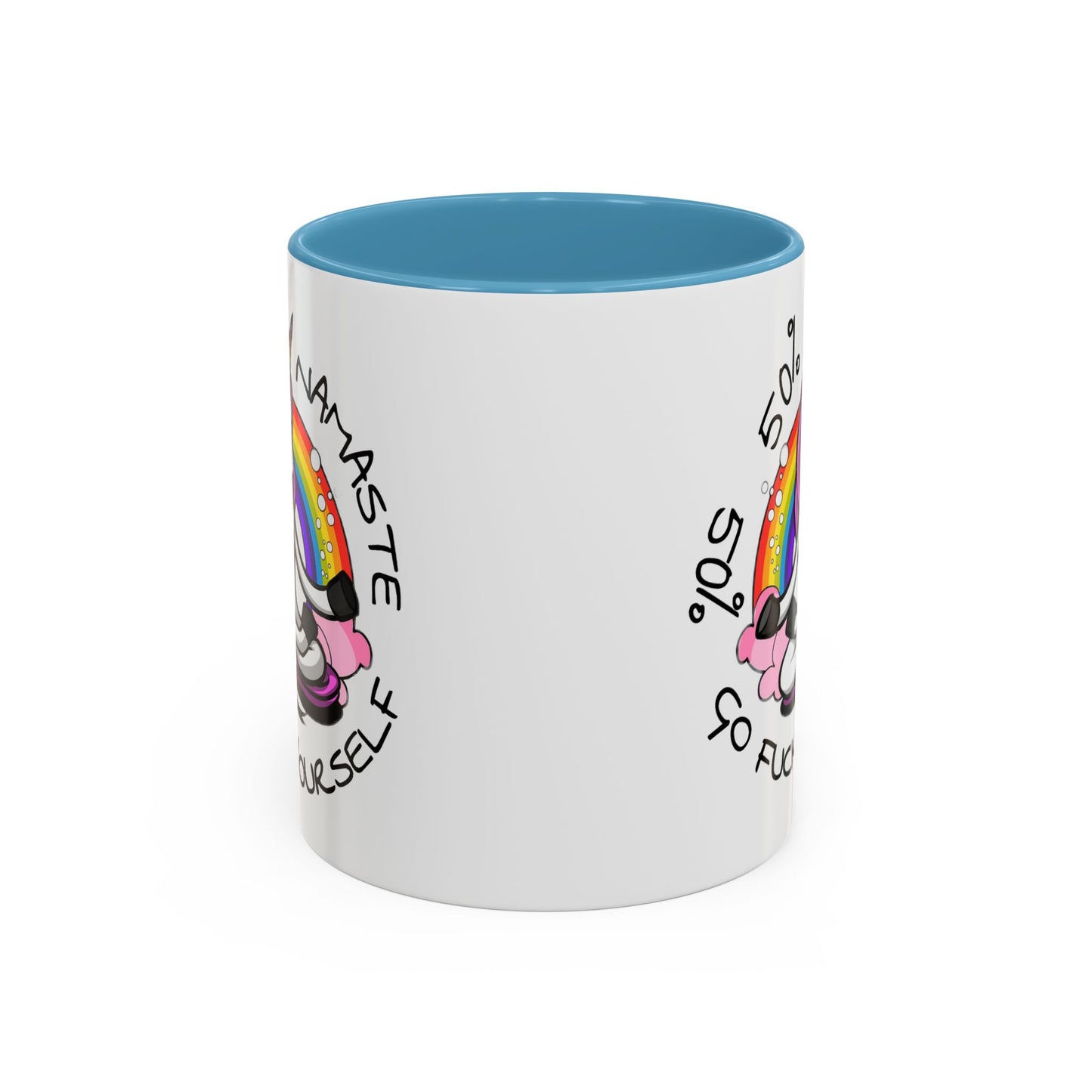 Adult Mug - 50% Namaste 50% Go Fuck Yourself