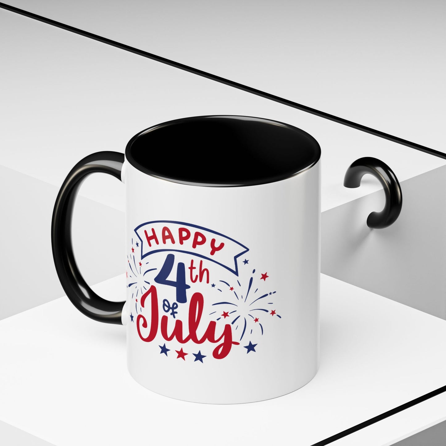 4th of July Mug - Happy 4th of July Fireworks