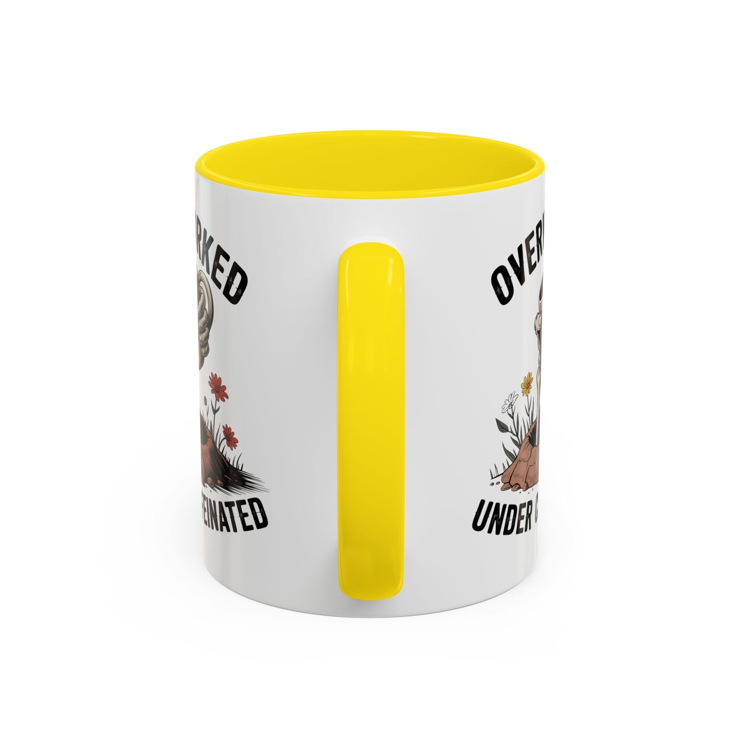 Humor Mug - Overworked and Under Caffeinated