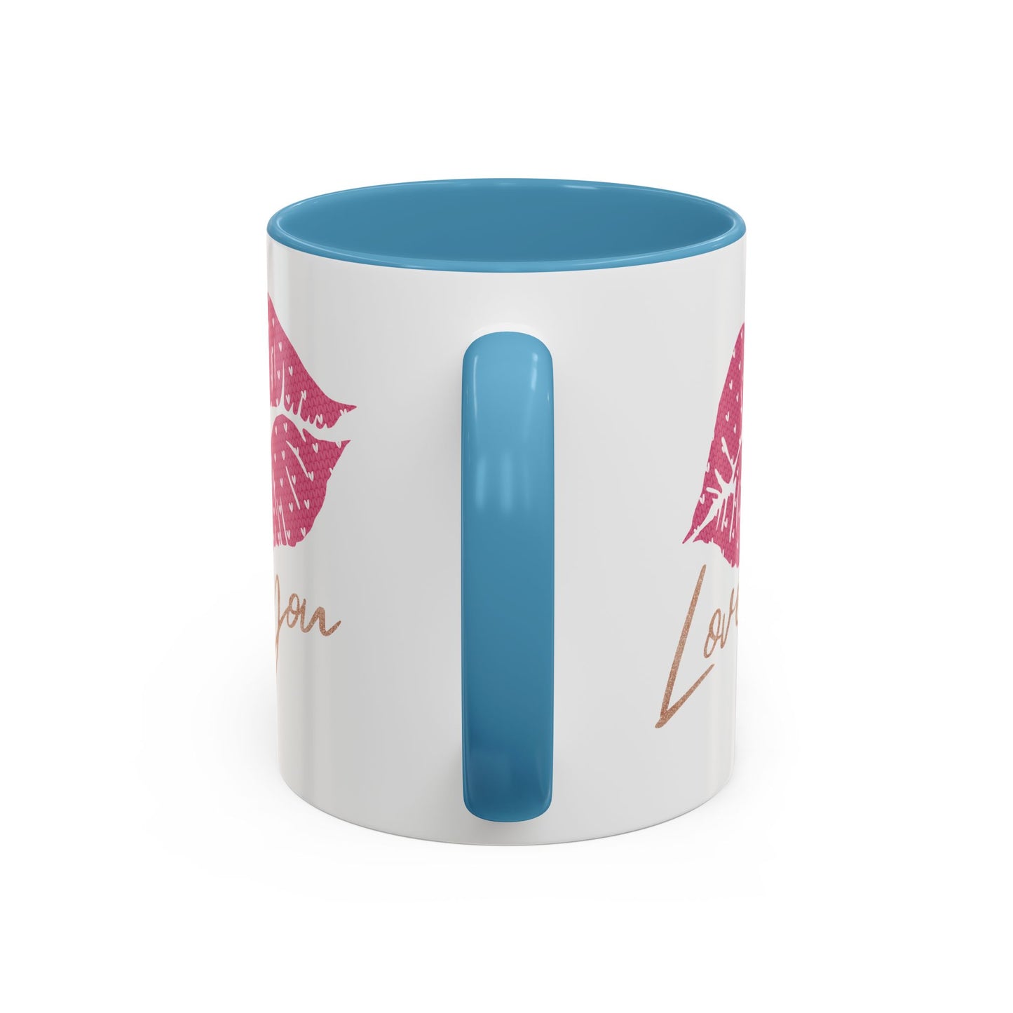 Valentine's Day Mug - Love You Lips Kiss