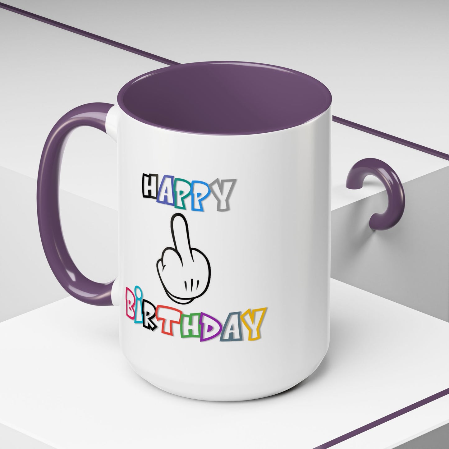 Adult Mug - Happy Birthday Middle Finger
