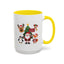 Christmas - Merry Christmas White Text Santa Reindeer Penguin Fox