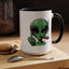Adult Mug - Green Alien Fuck You Human