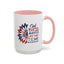 4th of July Mug - God Bless America Sunflower