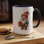 Christmas Mug - Old Gnome with Present
