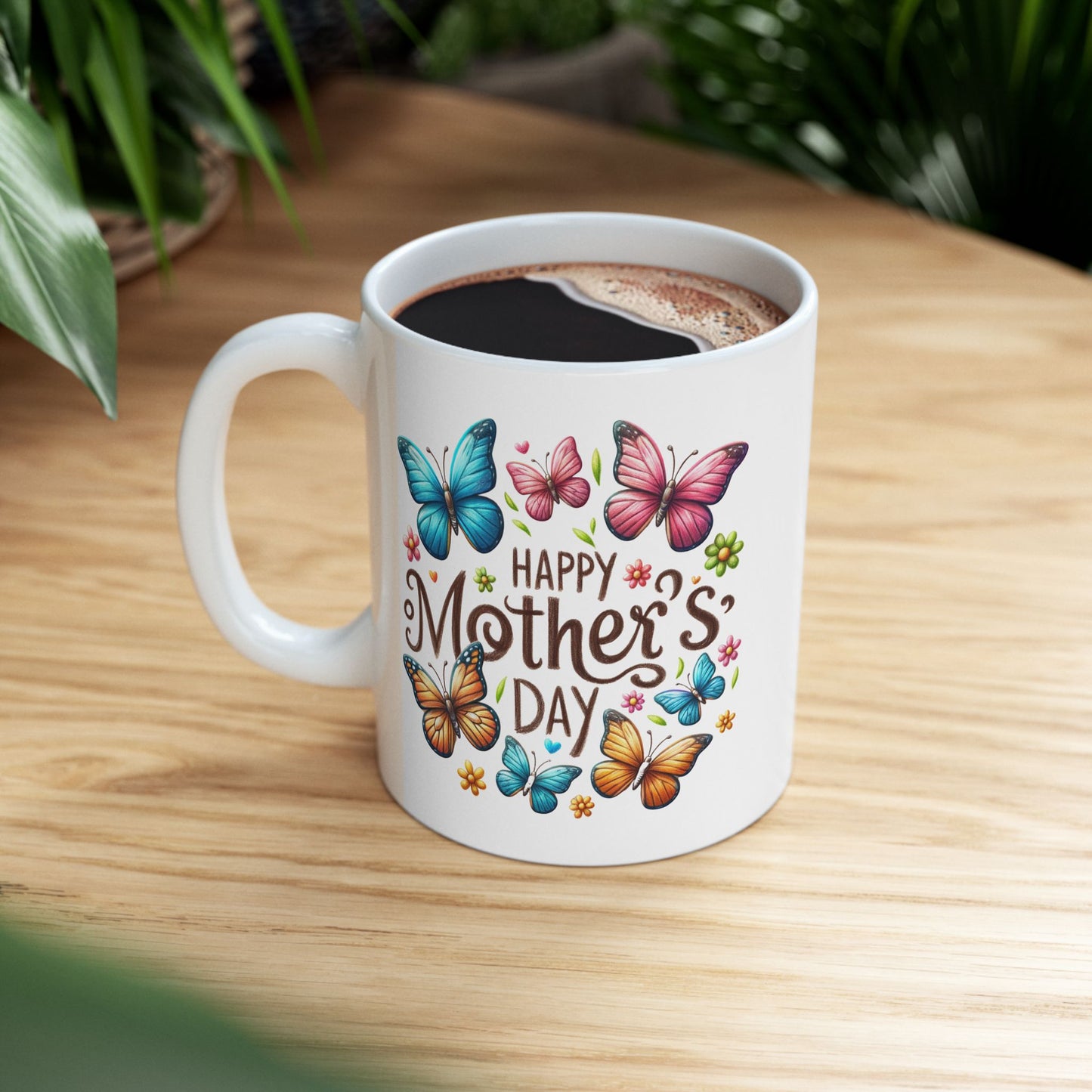 Mother's Day Mug - Happy Mother's Day Butterflies