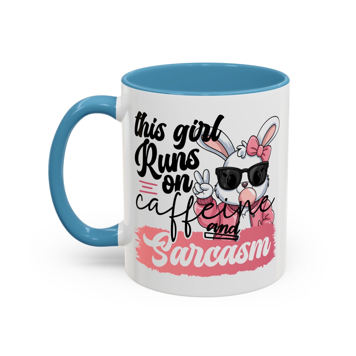 Humor Mug - This Girl Runs on Caffeine & Sarcasm