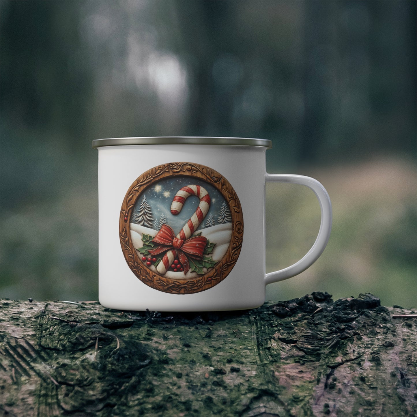 Christmas Mug - Candy Cane Plaque