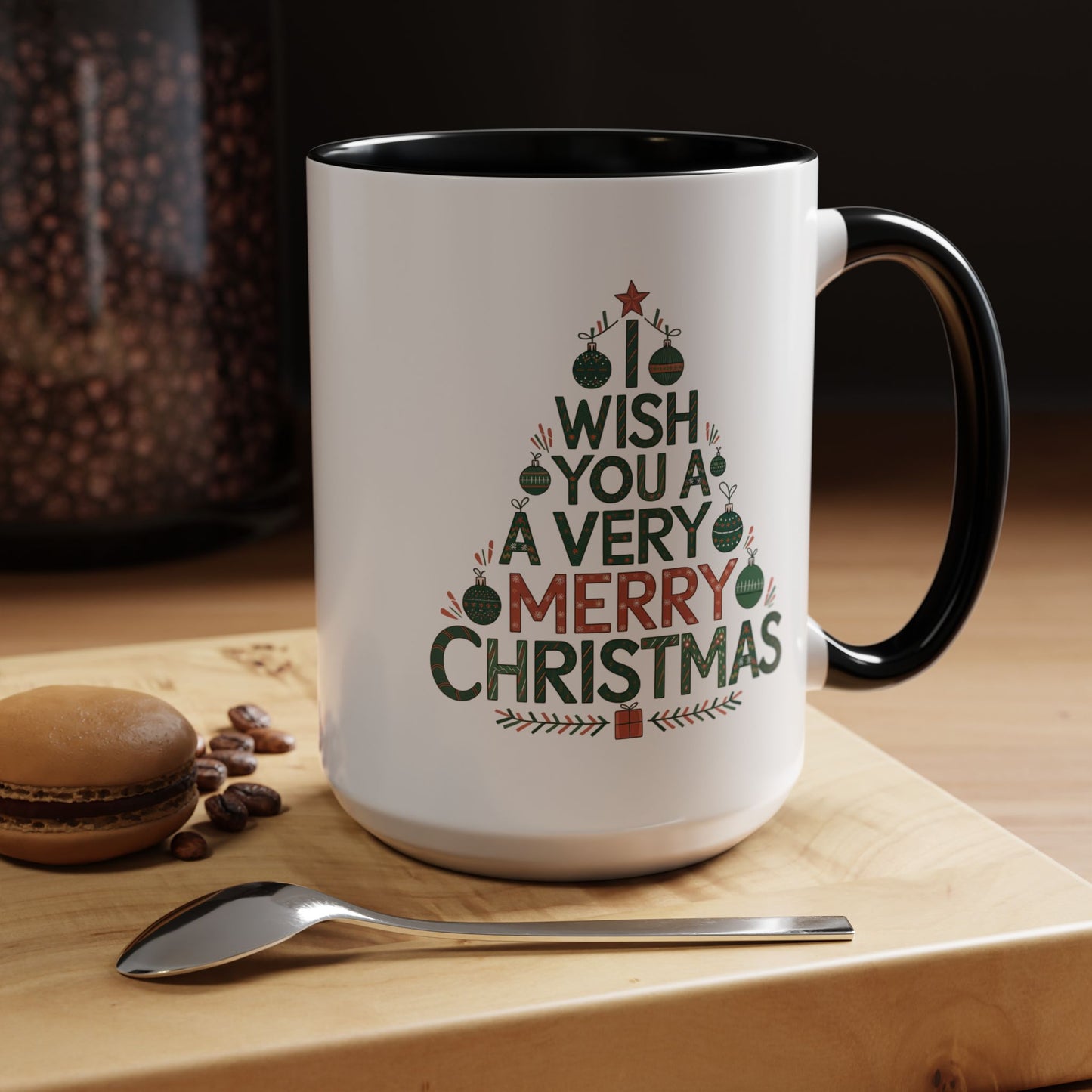 Christmas Mug - I Wish You a Merry Christmas Tree