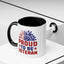 4th of July Mug - Proud to Be a Veteran Sunflower