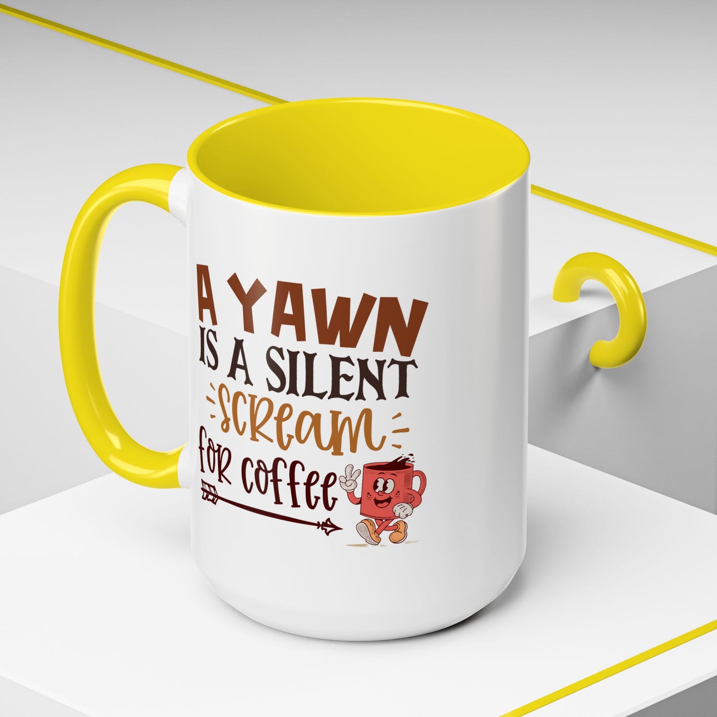 Humor Mug - A Yawn is a Silent Scream