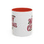 Christmas Mug - Merry Christmas Maroon & Green Text Decorations