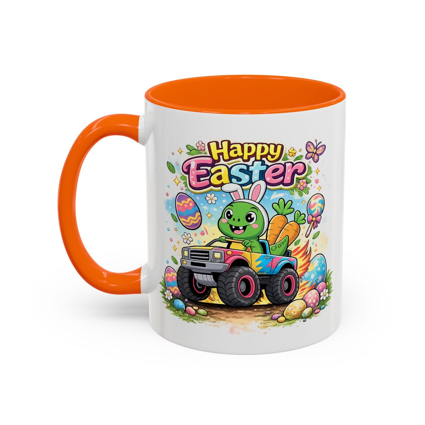 Easter Mug - Dinosaur Monster Truck