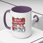 Christmas Mug - Merry Christmas White Text Reindeer Snowmen Penguin