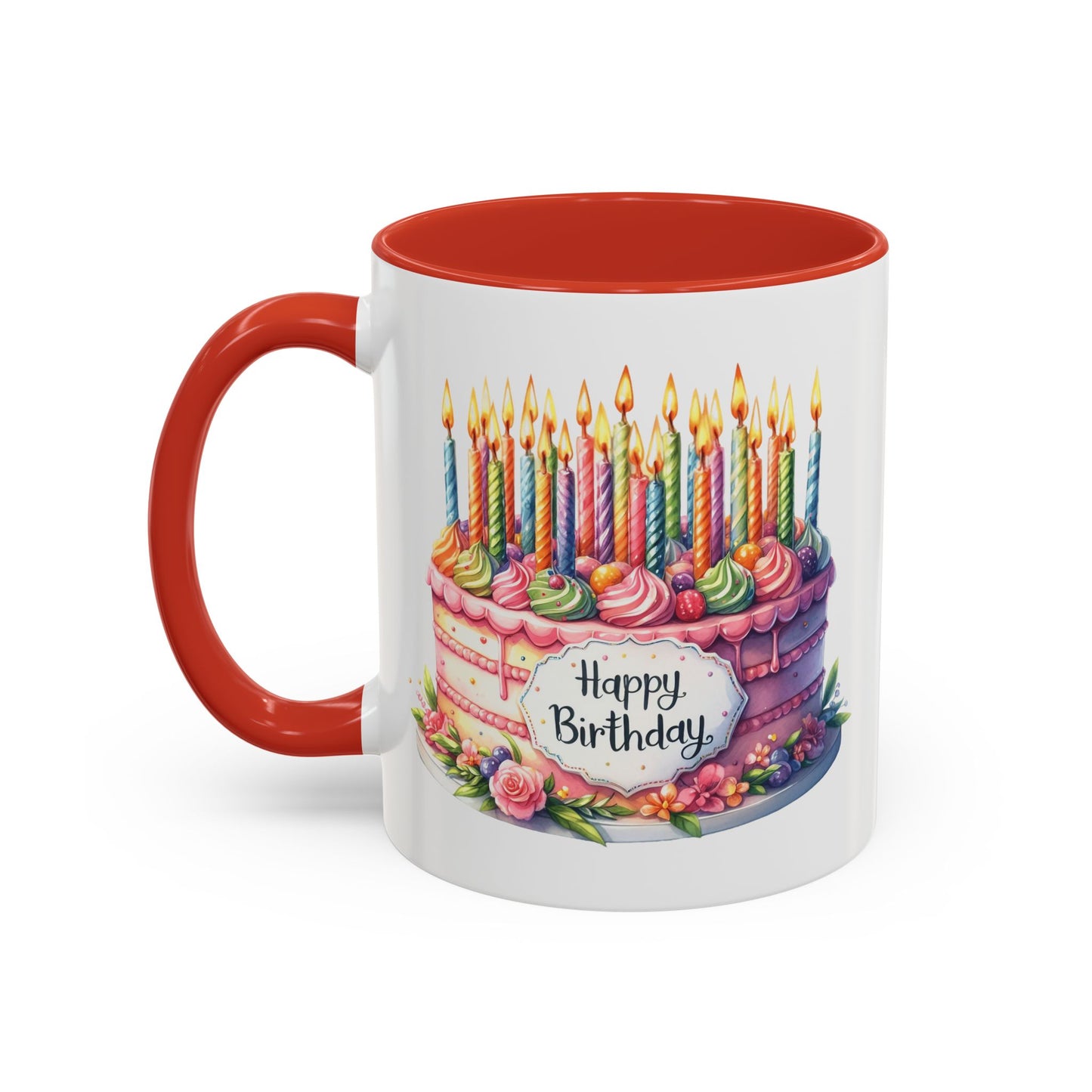 Birthday Mug - Happy Birthday Large Cake With...
