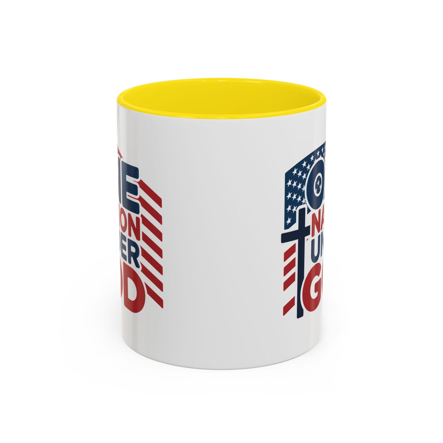 Religious Mug - One Nation Flag Cross