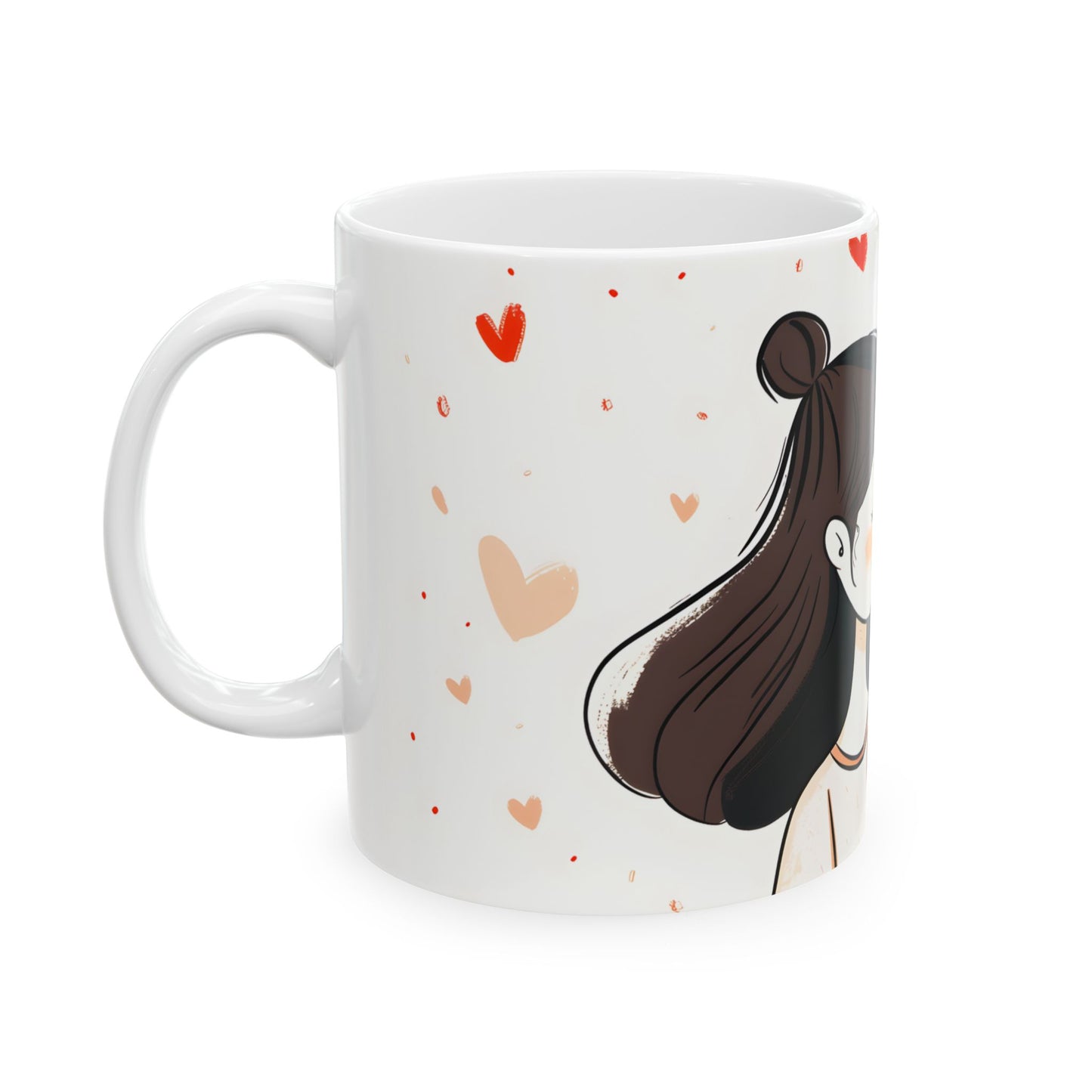 Mother's Day Mug -  Mom & Daughter Heart