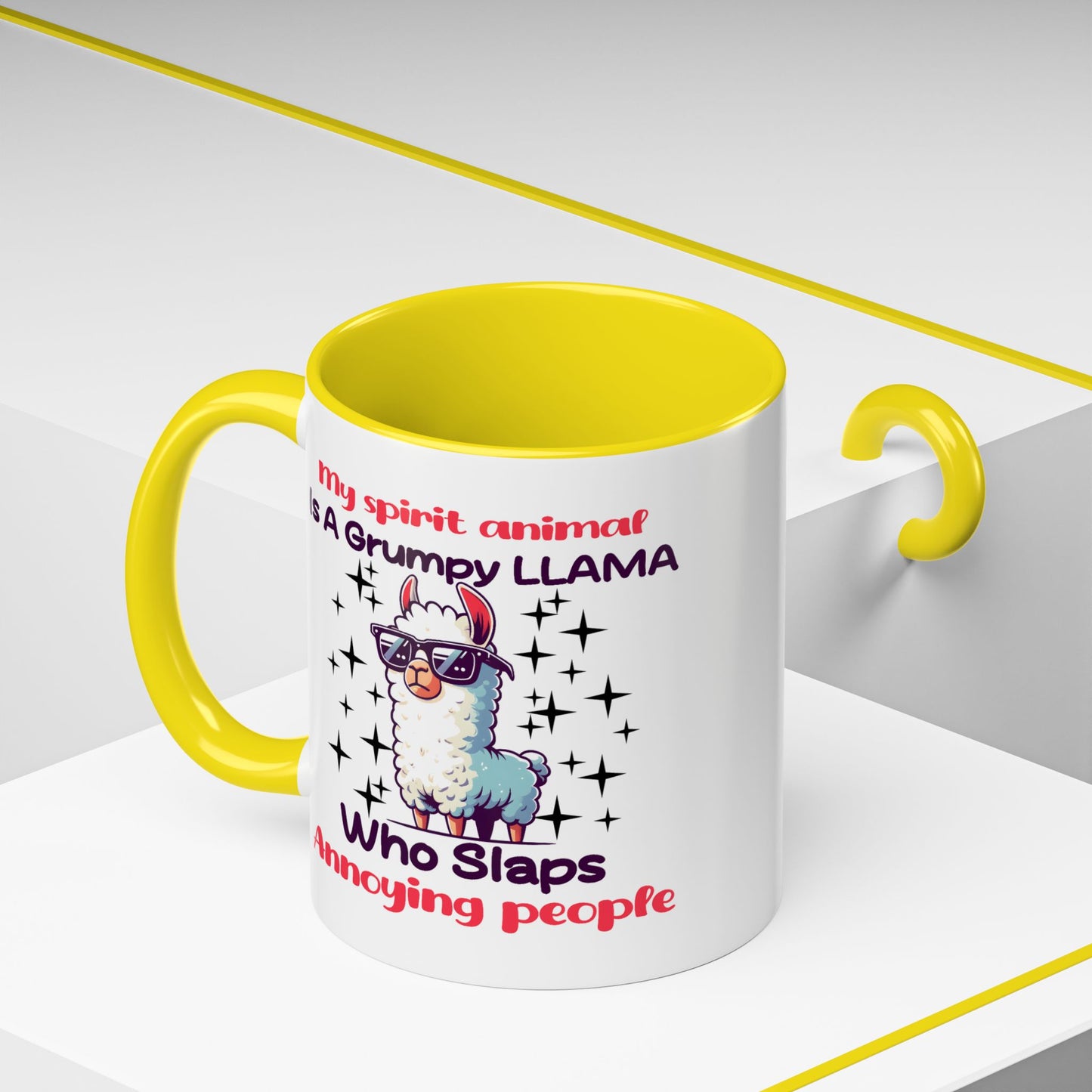 Humor Mug - My Spirit Animal is a Grumpy Llama