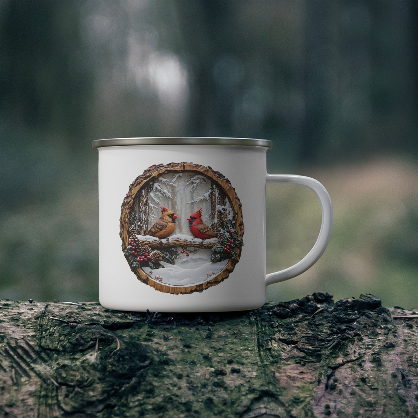 Christmas Mug - Birds Plaque
