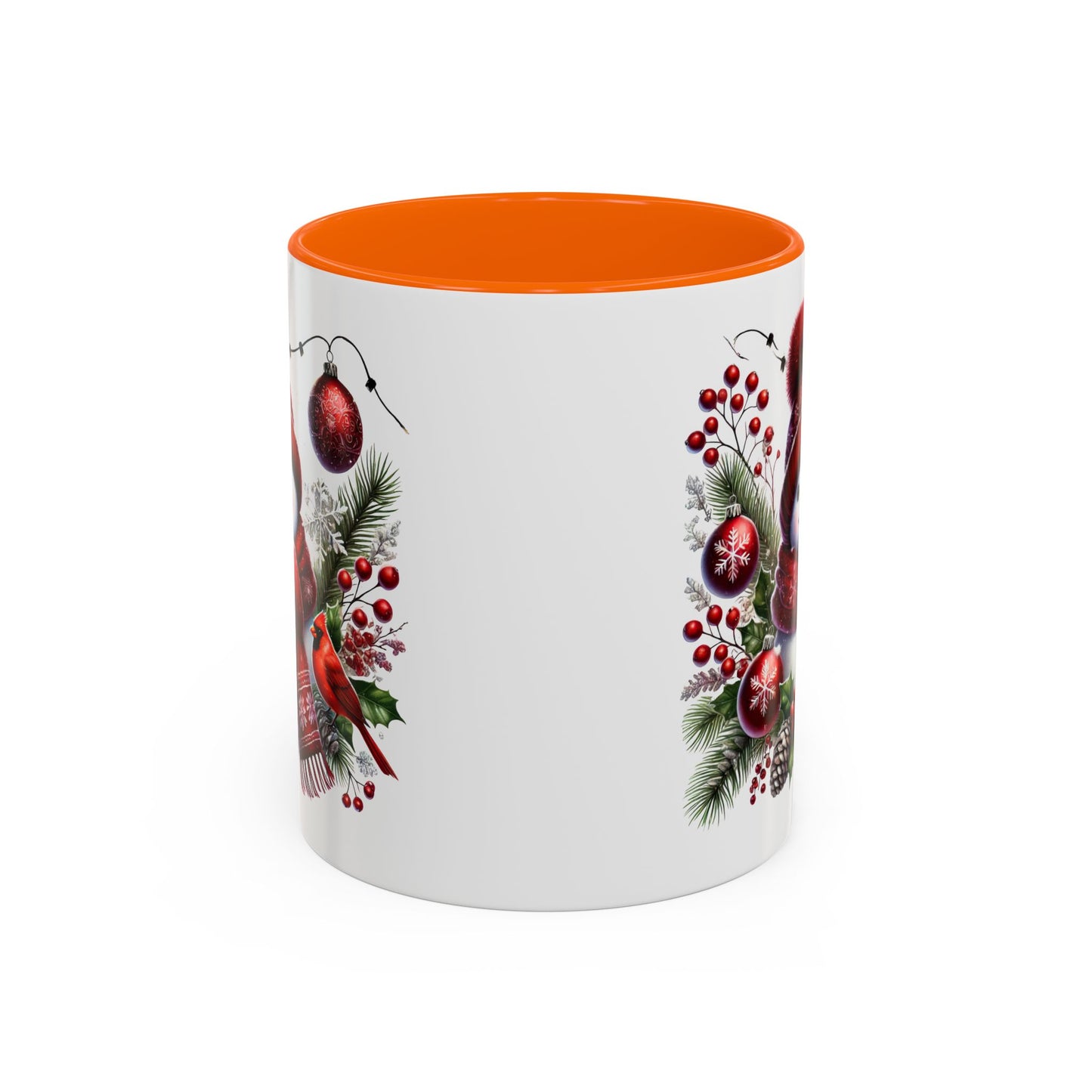 Christmas Mug - Burgundy Snowman