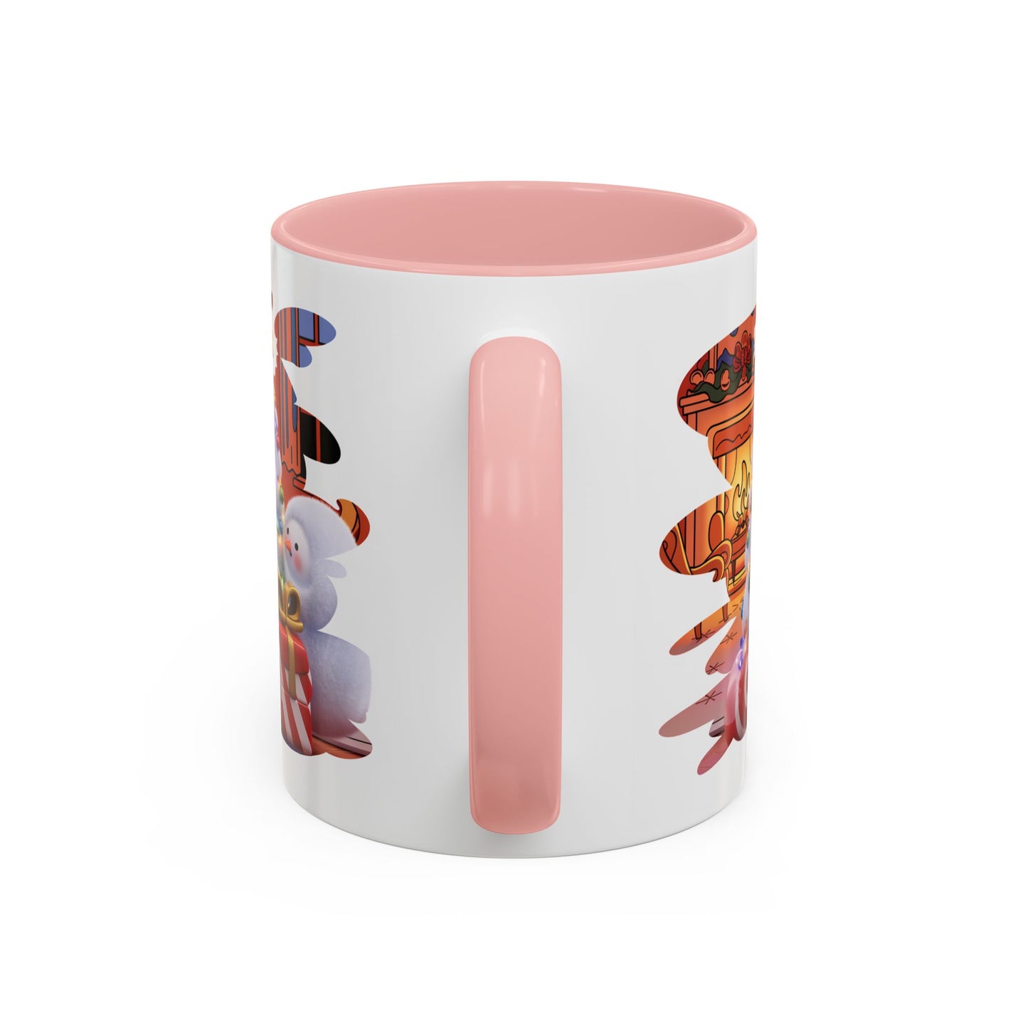 Christmas Mug - Snowman Tree Presents Fireplace