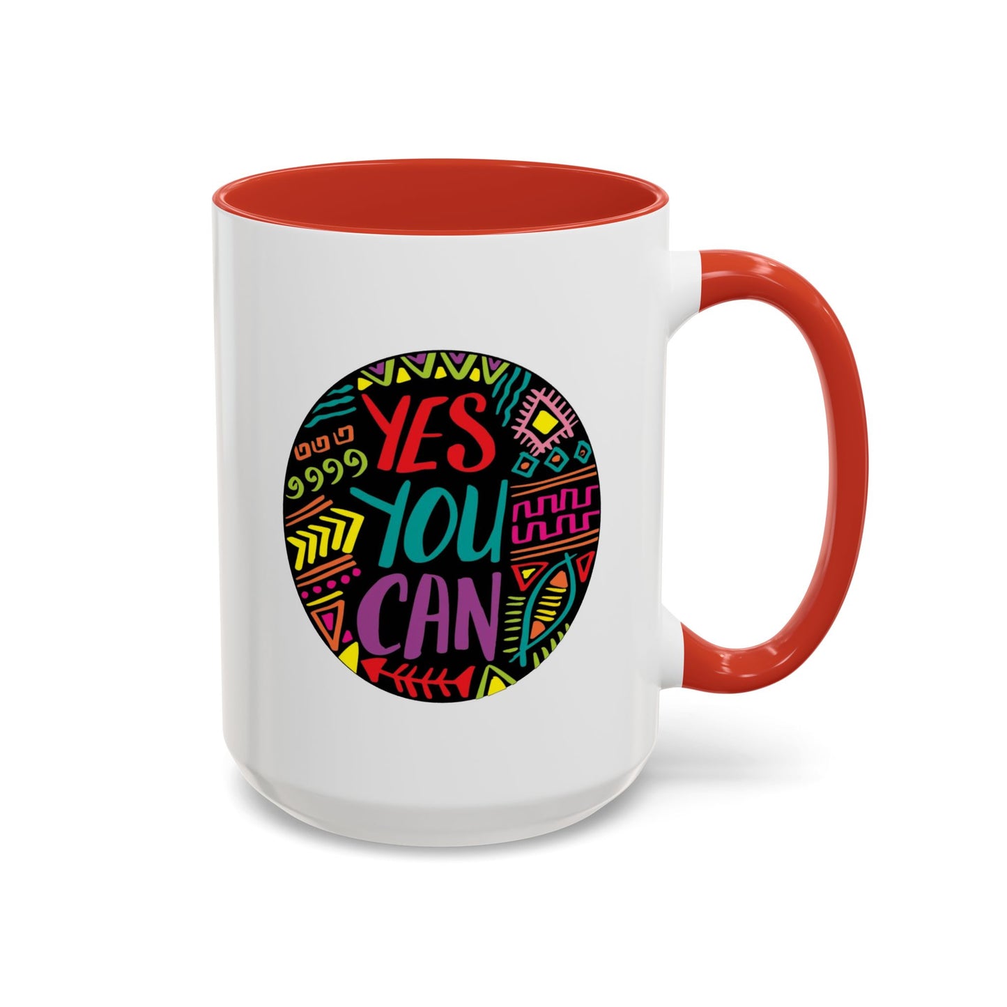 Motivation Mug - Yes You Can Badge